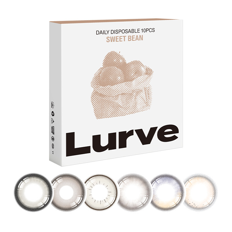 小直径混血Lurve美瞳莓果棒棒糖半年抛1片近视隐形眼镜