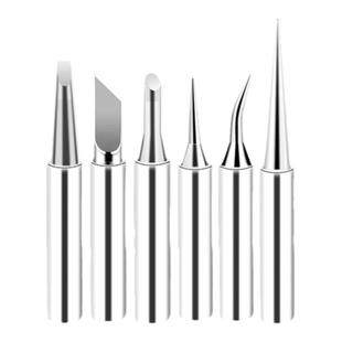 烙铁头936内热恒温电洛铁头尖嘴马蹄形刀头电焊台900m铬铁头焊头