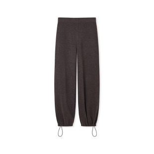 王心凌同款CRUSH Collection冬新款泰迪纯色直筒裤慵懒风休闲裤女