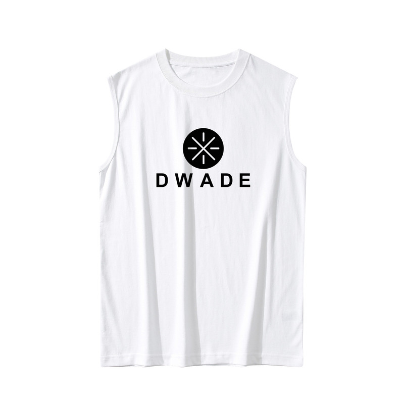 韦德同款DWADE纯棉宽肩背心夏季篮球运动加大码上衣男款宽松宽肩