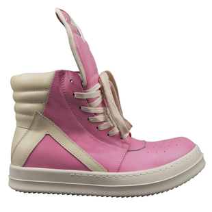 ro鞋子男增高厚底粉色倒三角高帮鞋运动休闲板鞋女欧美系带大码靴