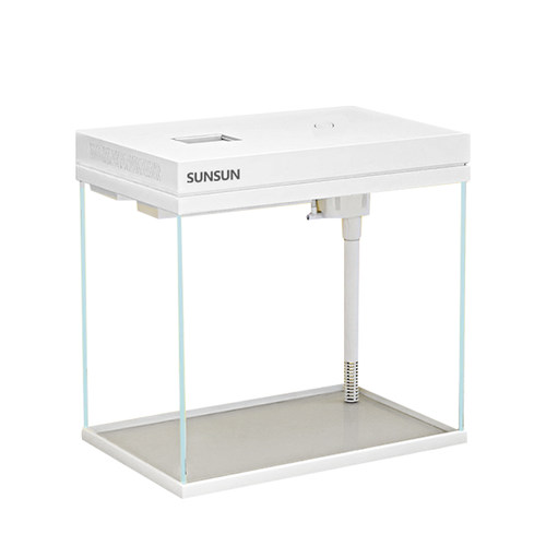 森森超白鱼缸过滤制氧一体机客厅2026新款玻璃缸小型客厅生态桌面