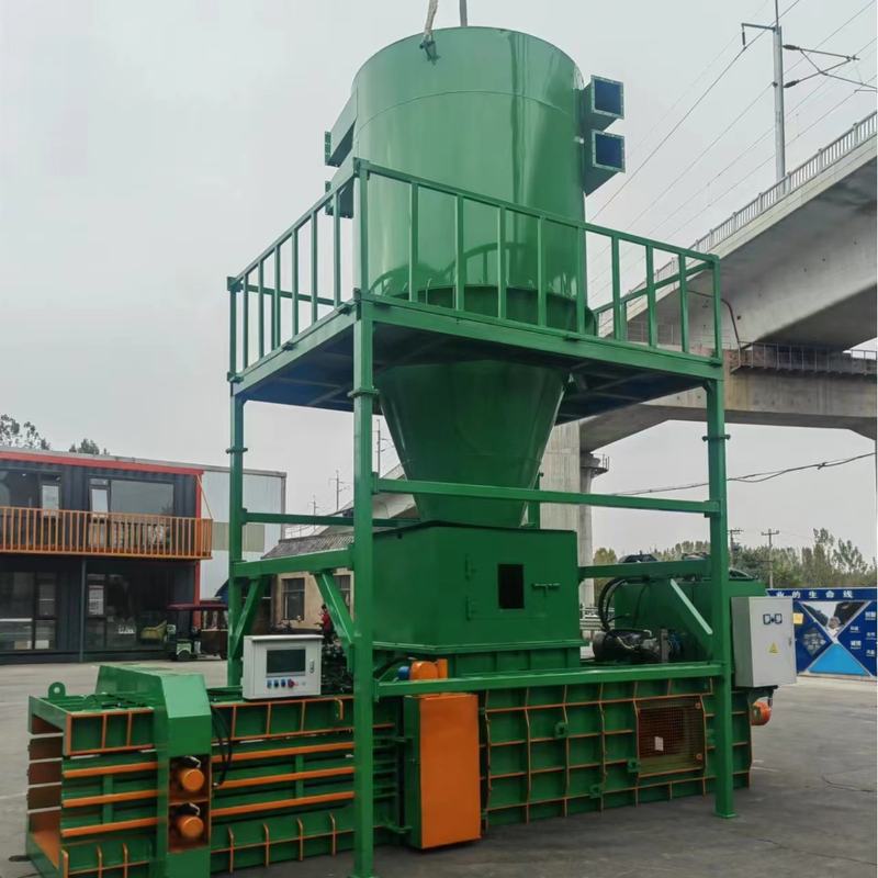 卧式全自动液压打包机塑料瓶废纸秸秆压缩捆扎机源头厂家价格优惠