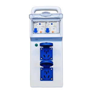 工地便携式移动漏电手提箱插座单相10A16A五孔配电盒220V两线电箱