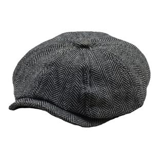 杰森斯坦森同款贝雷帽 男女画家帽 硬汉鸭舌帽63cm大号八角帽