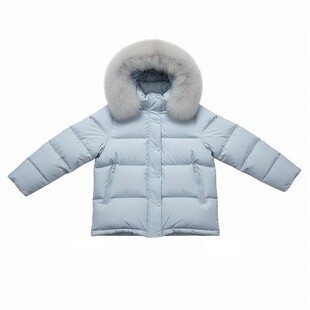 大码女装韩系穿搭蓝色加厚棉服女胖mm今年流行的新款棉袄保暖外套