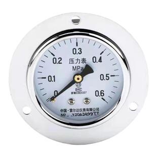 雷尔达压力表面板式仪表Y60ZT 11.6MPAY60Z轴向真空压力表水压表