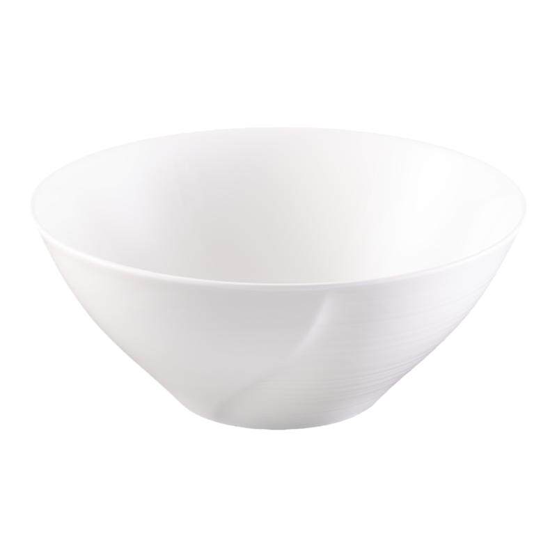 日本NARUMI 鸣海Esprit系列中餐叶形碗/饭碗简约纯白骨瓷