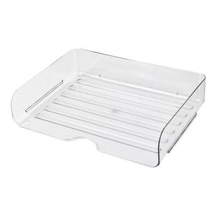 透明桌面文件收纳架置物架办公室桌子书本亚克力抽屉资料整理盒子