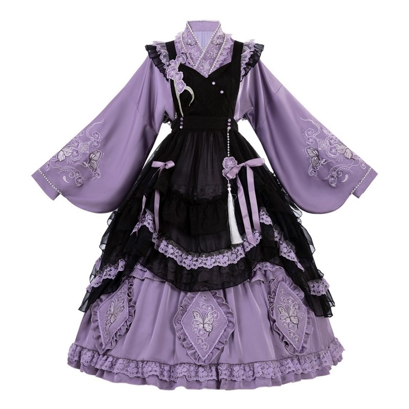 蝴蝶兰园Lolita汉洋折衷套装