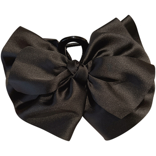 大蝴蝶结显发量多抓夹黑色高级感新款盘发鲨鱼夹大号后脑勺发夹