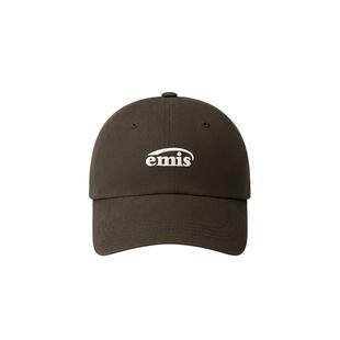 emis帽子女经典小标棒球帽男款棕色大头围韩系软顶鸭舌帽显脸小