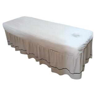 一次性床罩美容院防尘松紧按摩推拿床带洞松紧带理疗床加厚透气款