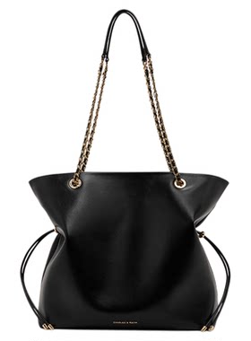 CHARLESKEITH简约抽绳链条托特包
