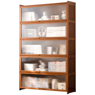 书架落地置物架书柜子家用儿童客厅实木简易卧室靠墙杂物柜展示柜