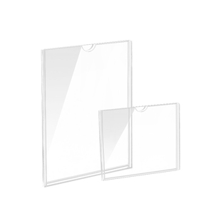 亚克力a4卡槽盒宣传栏广告牌定制a6塑料公告栏铭牌a3透明标识悬挂公示牌门牌