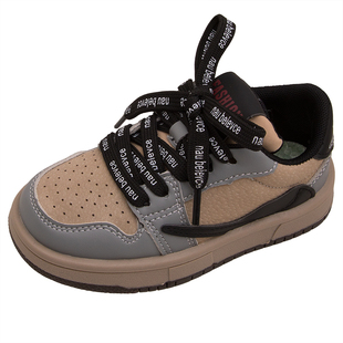 儿童板鞋低帮2025春秋新款男童鞋子女童运动鞋软底休闲德训鞋大童