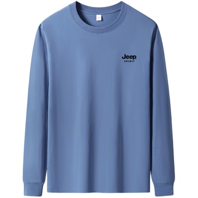 JEEPSPIRIT长袖时尚男女纯棉T恤