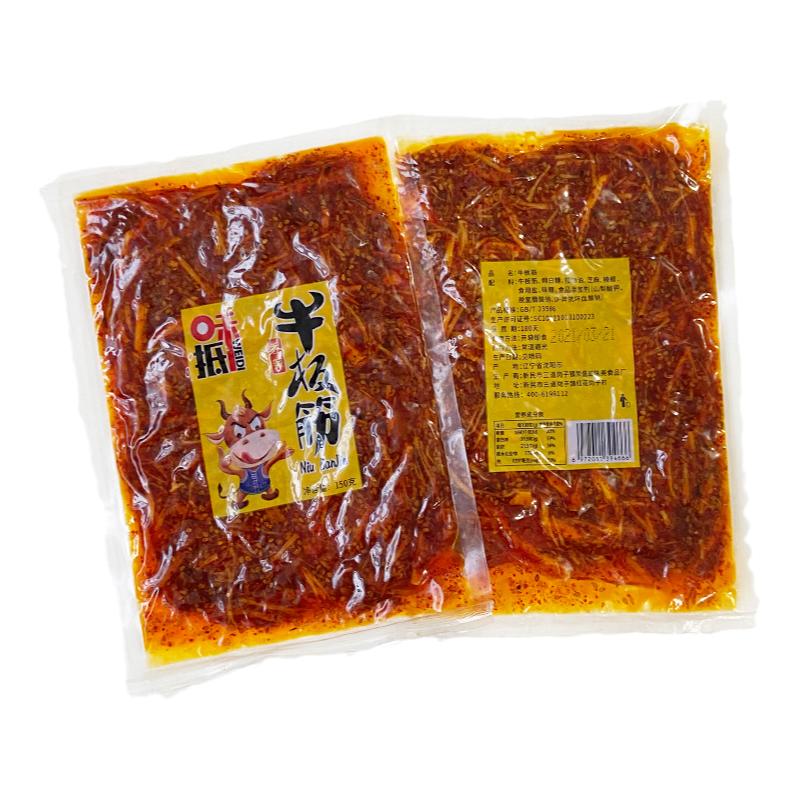 东北特产即食牛板筋150g辣条零食甜辣酱香自拌朝鲜族风味麻辣牛肉