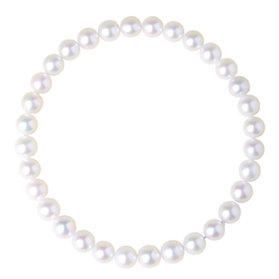 天然淡水珍珠手链女款珍珠手串强光近圆珠子弹力绳叠戴百搭送礼物