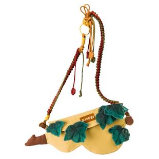 王的手创 葫芦挎包手工刺绣DIY材料斜挎单间帆布汉服棉麻小众通勤