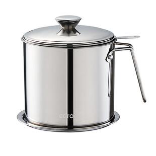 卡罗特304不锈钢滤油壶油罐猪油罐油壶家用食品级厨房不挂油