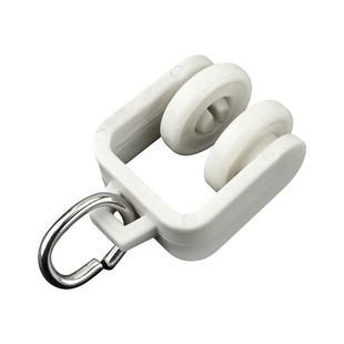 窗帘轨道滑轮挂钩配件扣环老式导轨辅料滚轮直轨滑轨轮弯轨走轮子