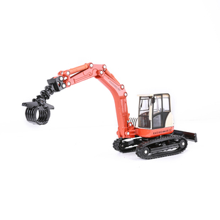 凯迪威仿真合金工程车模型1:50履带抓木车圆木抓木机儿童玩具车模