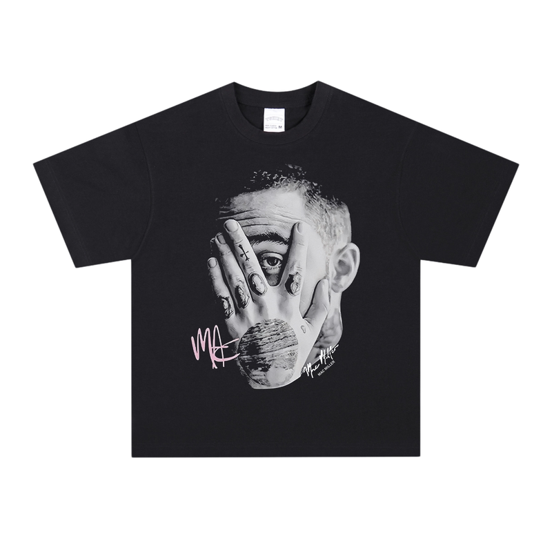mac miller迈克米勒 嘻哈美式说唱歌手短袖复古纯棉宽松连帽卫衣