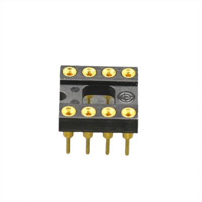 241科氏 10U日本制造内10麦镀金铍铜OMRON欧姆龙八脚运放插座DIP