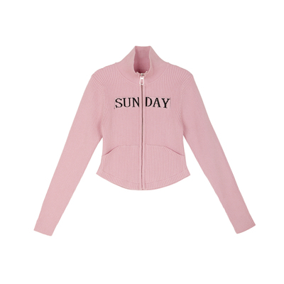 女童毛衫外套儿童包芯纱针织开衫