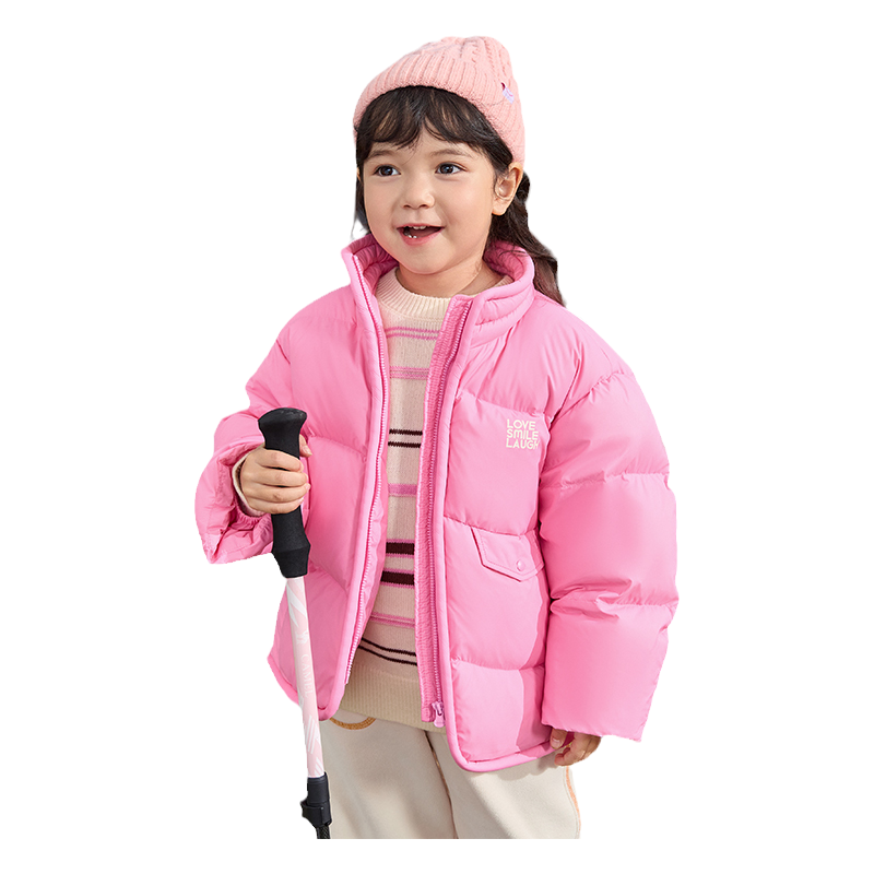 巴拉巴拉儿童加厚羽绒服女童保暖面包服宝宝短款外套冬装新款童装