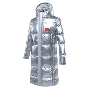 国家队运动大衣长款过膝羽绒棉服体育生田径冬季训练国服外套棉袄