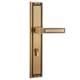 睿高纯铜静音门锁新中式房门锁磁吸锁具实木门室内家用通用型仿古