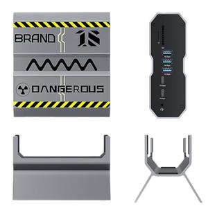 多功能扩展坞双HDMI4屏异显PD快充2.5G网口8K桌面立式拓展坞typec