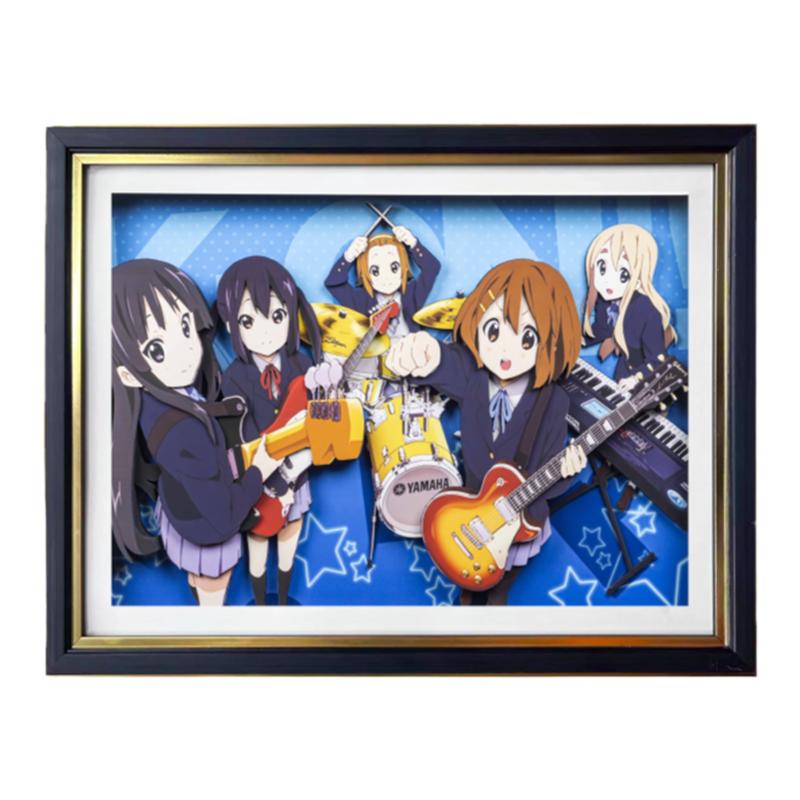 轻音少女立体画挂画立体画3D壁画