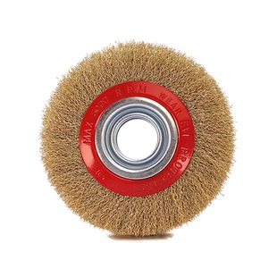 机用平型钢丝轮金属不锈钢除锈钢丝刷抛光75 100 125 150 200 250