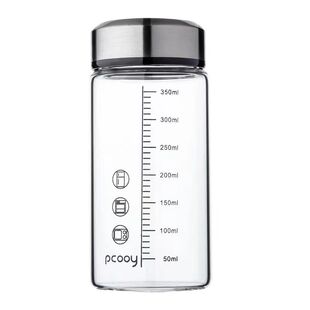 高硼硅耐高温玻璃杯带刻度牛奶杯微波炉加热水杯便携车载泡茶杯子