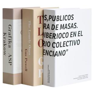 ins风仿真书假书拍摄道具杂志书可翻页现代样板间书柜装饰品摆件