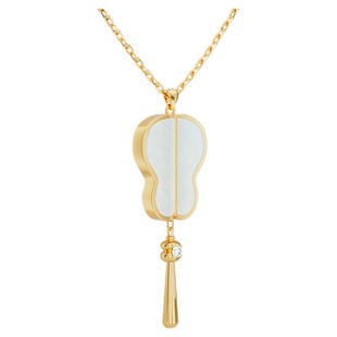 诺麟NOLYN绿天系列贝母项链小众原创设计新中式轻奢钻项链