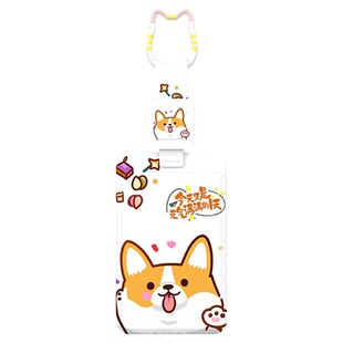 公交卡套门禁卡保护套刷卡伸缩卡片套校园地铁挂件学生防丢饭卡门卡证件卡包挂包接送装饰钥匙扣小猫狗保护套