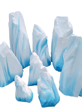 定制仿真高密度泡沫雪山雪块塑雕