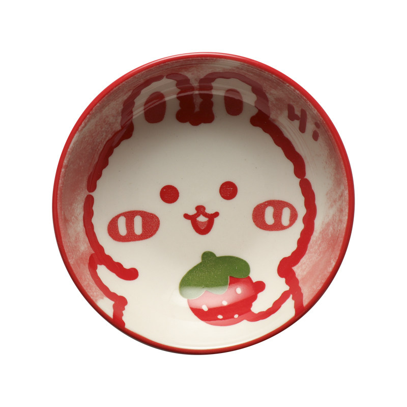 卡通陶瓷味碟小号家用餐具小碗泡菜网红小吃小碟子火锅酱油蘸料碟