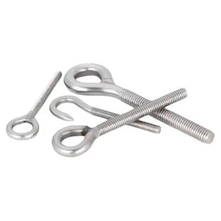 304不锈钢羊眼螺丝钉闭口闭眼挂钩M4M5M6M8M10mm带圈螺钉吊环螺栓