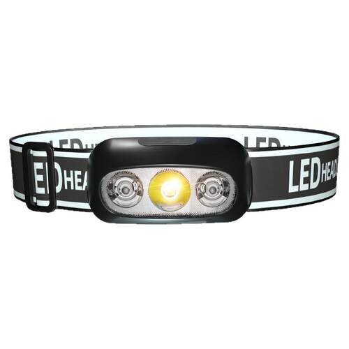 LED头灯可充电头戴式强光感应特亮手电筒小型便携式夜钓鱼灯