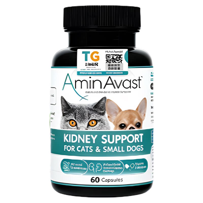 美国 Aminavast胺肾安心停犬猫慢性肾病肾脏养护营养补充胶囊