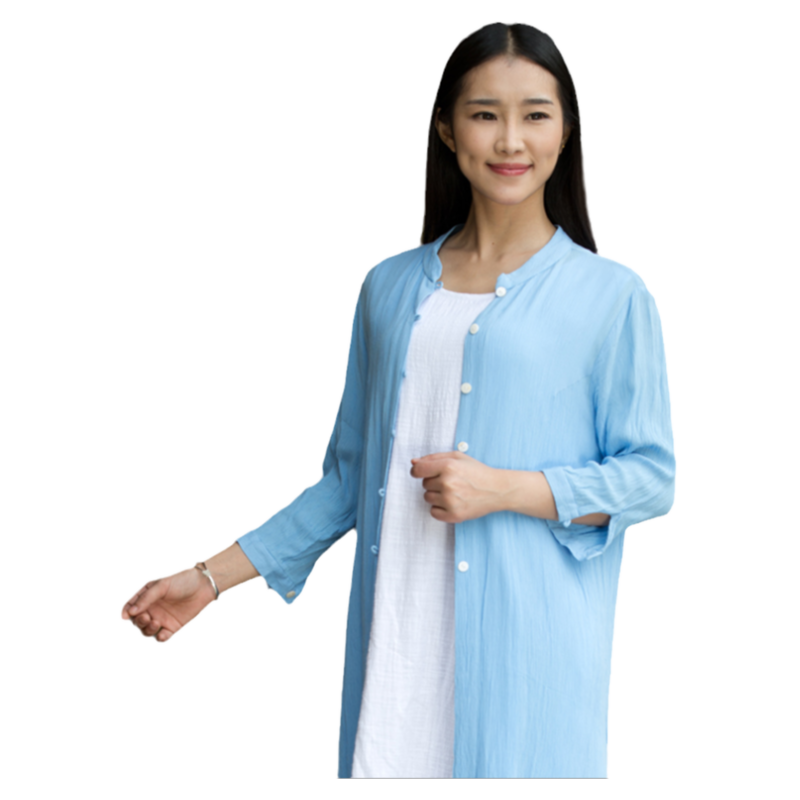 慈缘棉麻布衣休闲百搭飘逸女上衣
