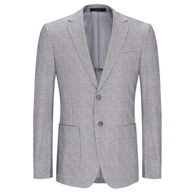 BONI/堡尼新品商务男装休闲单西服上衣西装男士外套便服CL284021A