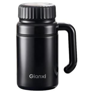 捷安玺保温杯2025新款男士高端水杯办公室大容量316不锈钢泡茶杯