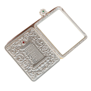 新款唐卡壳子高端铜镀金佛塔吊牌佛牌外壳唐卡盒保色4*5嘎乌盒子